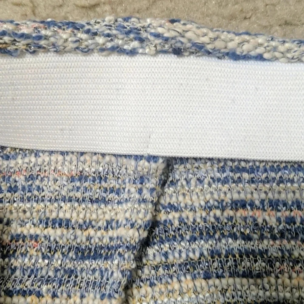 LOFT Striped Tweed Boucle Pocket Flippy Circle Skirt, Size S - Picture 10 of 13